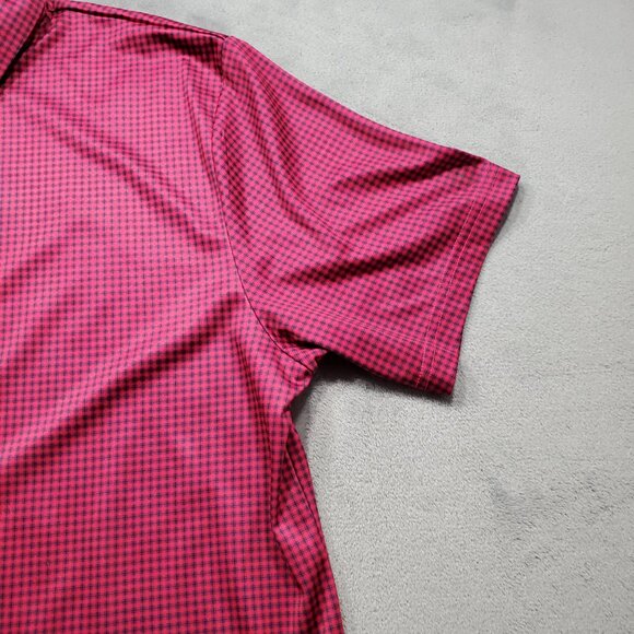 Pro Tour Cool Play Performance Golf Polo Plaid Purple Black Men Sz 2XL - Picture 7 of 10